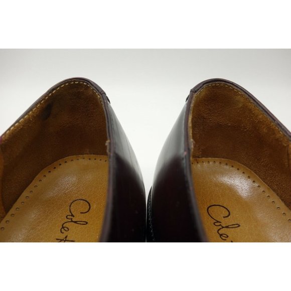 Cole Haan Burgundy Leather Cap Toe Lace Up Oxfords Shoes Men\'s 10 D main image 12